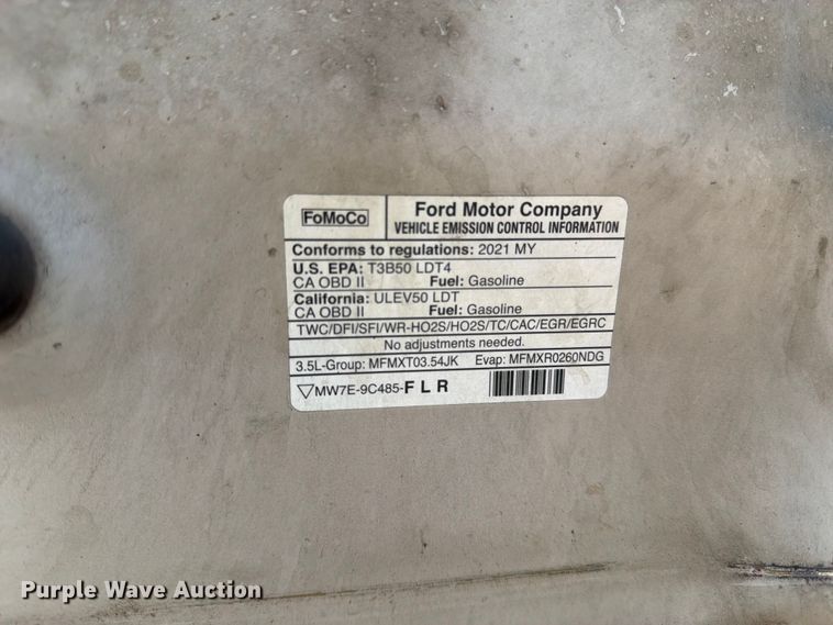 image for item FK4523 2021 Ford F150 Crew Cab pickup truck