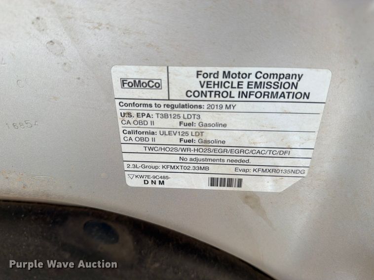 image for item FK4527 2019 Ford Ranger Crew Cab pickup truck