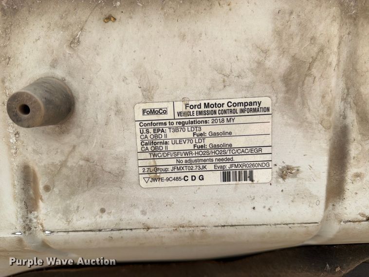 image for item FK4529 2018 Ford F150 Ext. Cab pickup truck