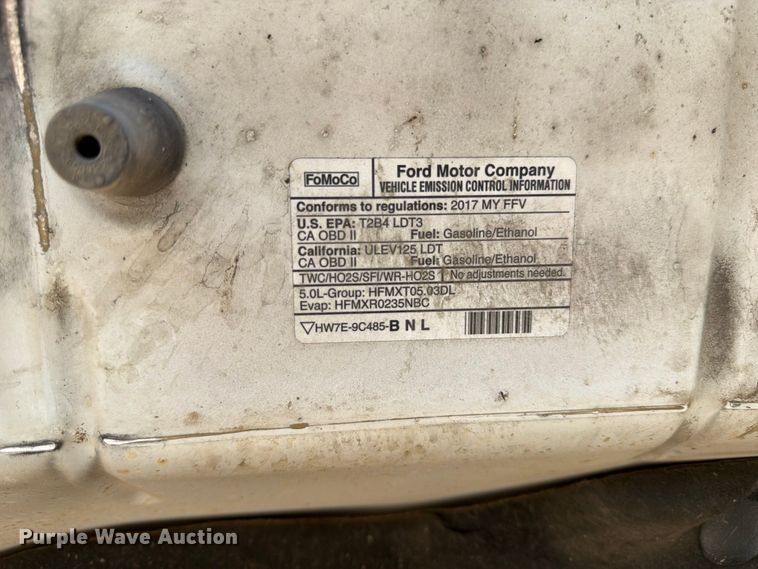 image for item FK4531 2017 Ford F150 pickup truck