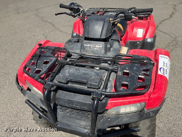 image for item FK4545 2022 Honda Rancher TRX420FM1 ATV