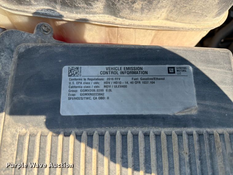 image for item FK4561 2016 Chevrolet Silverado 3500HD Ext. Cab pickup truck