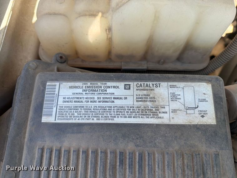 image for item FN2524 2006 Chevrolet Silverado Ext. Cab pickup truck