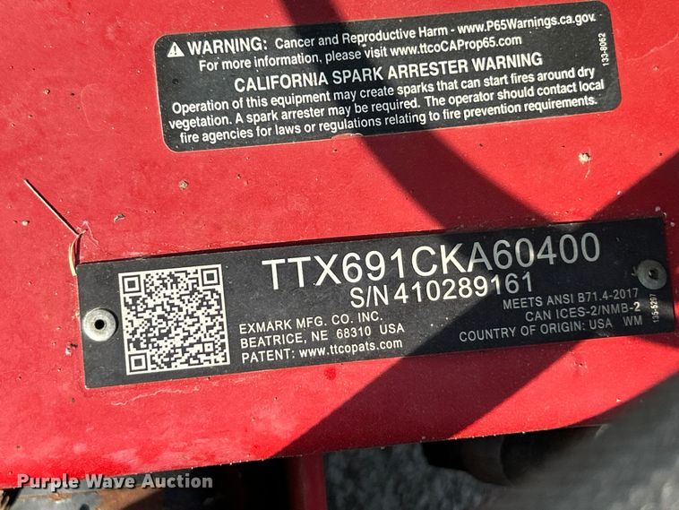 image for item FT6086 2006 eXmark Turf Tracer X Series ZTR lawn mower