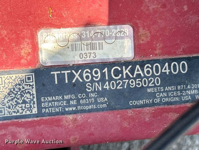 image for item FT6087 2006 eXmark Turf Tracer X Series ZTR lawn mower