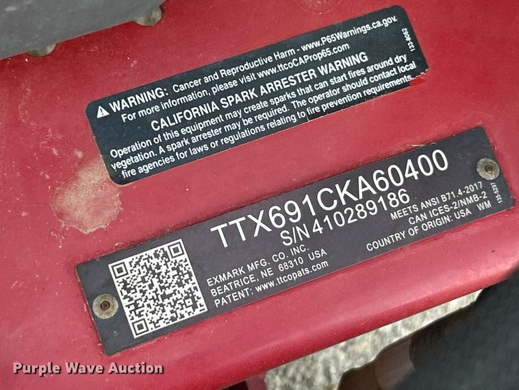 image for item FT6090 2007 eXmark Turf Tracer X Series ZTR lawn mower