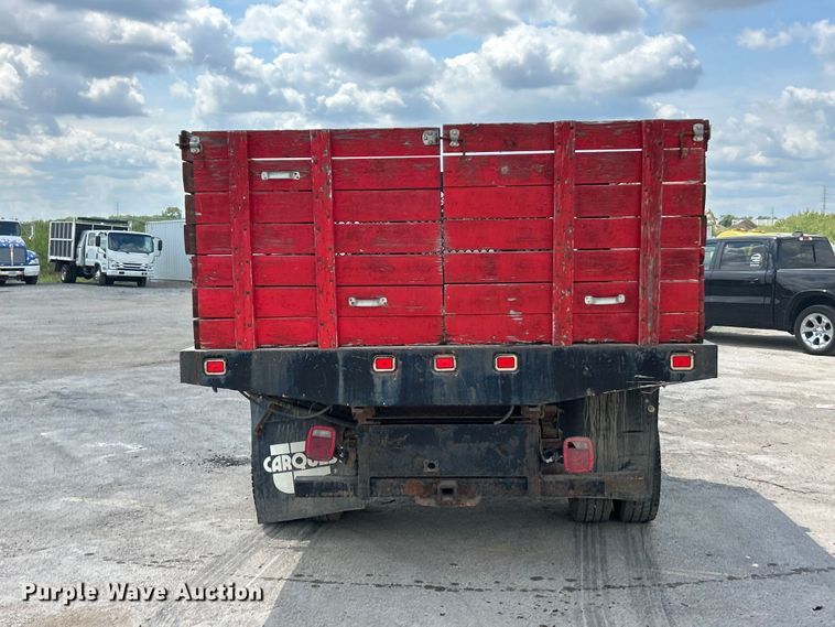 image for item FT6095 2003 Ford F450 Super Duty XL Crew Cab dump flatbed truck