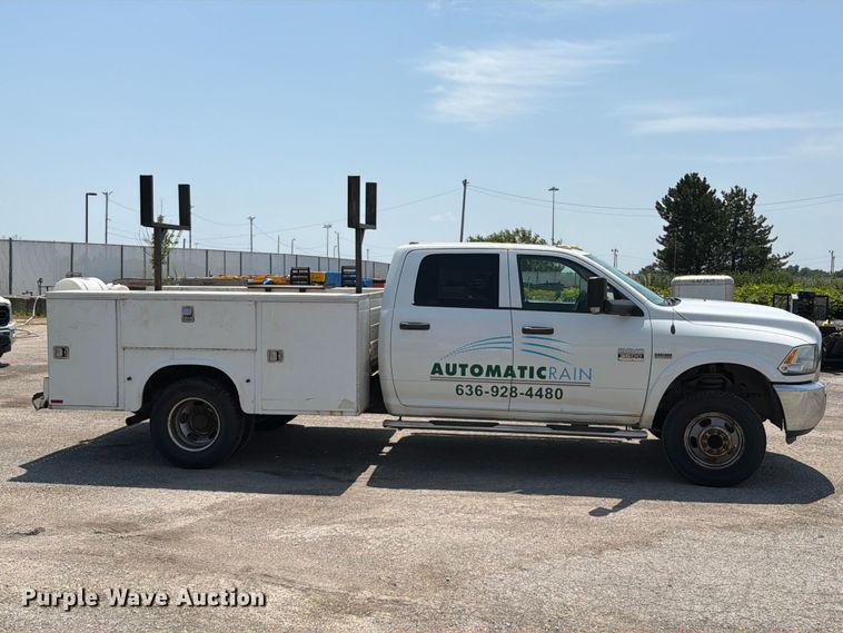 image for item FT6114 2012 Dodge Ram 3500 Crew Cab utility bed pickup truck