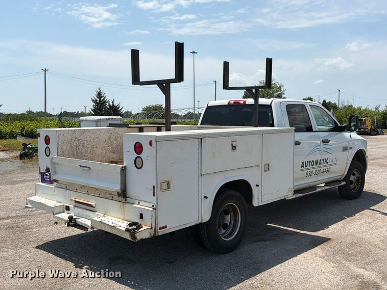 image for item FT6114 2012 Dodge Ram 3500 Crew Cab utility bed pickup truck