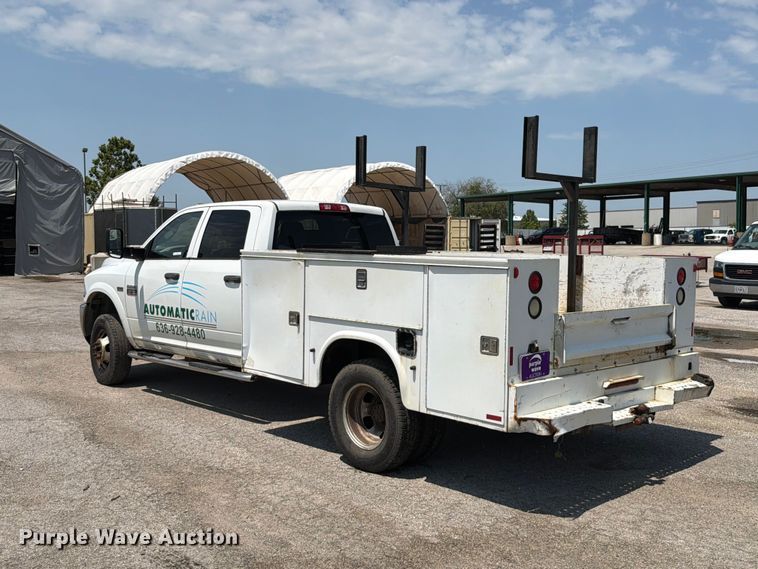 image for item FT6114 2012 Dodge Ram 3500 Crew Cab utility bed pickup truck