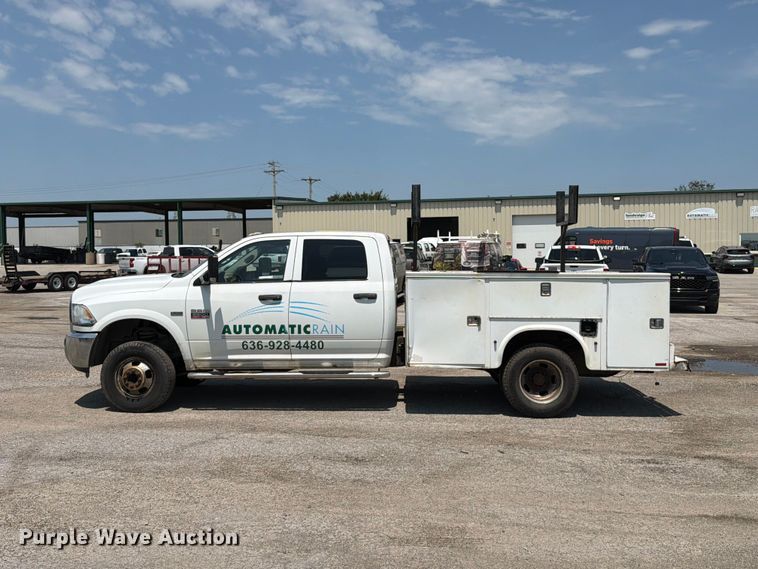 image for item FT6114 2012 Dodge Ram 3500 Crew Cab utility bed pickup truck