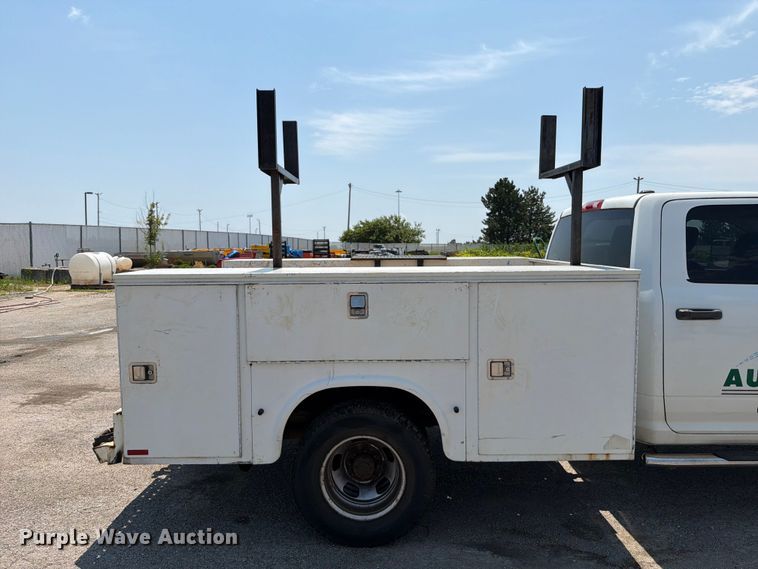 image for item FT6114 2012 Dodge Ram 3500 Crew Cab utility bed pickup truck