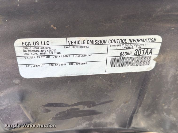 image for item MZ9734 2018 Dodge Durango SUV