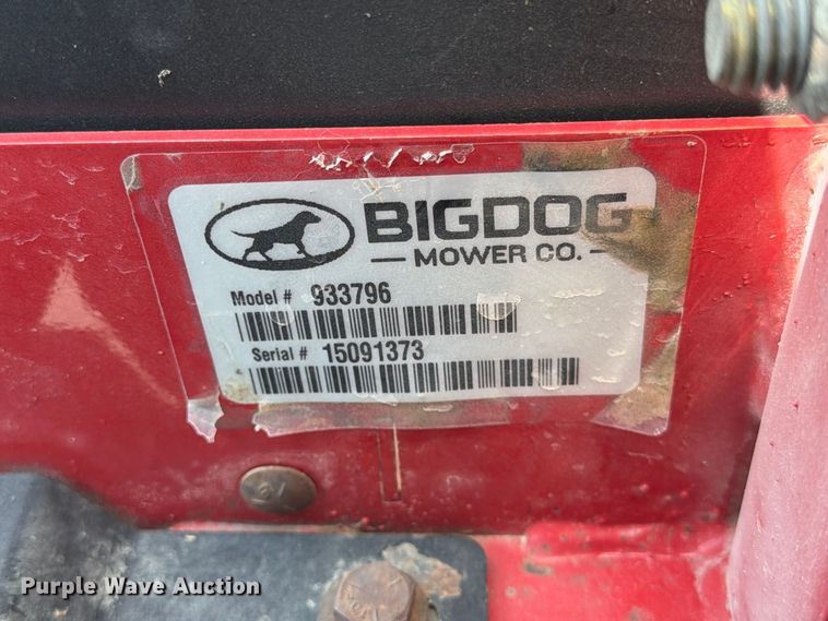 image for item MZ9751 2015 Big Dog Stout MP ZTR lawn mower