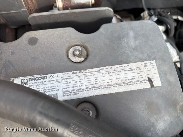 image for item MZ9765 2015 Kenworth K370 box truck