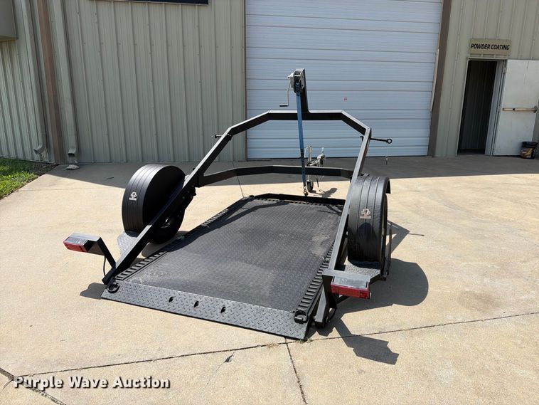 image for item MZ9775 2022 Shannon Brothers lay flat utility trailer