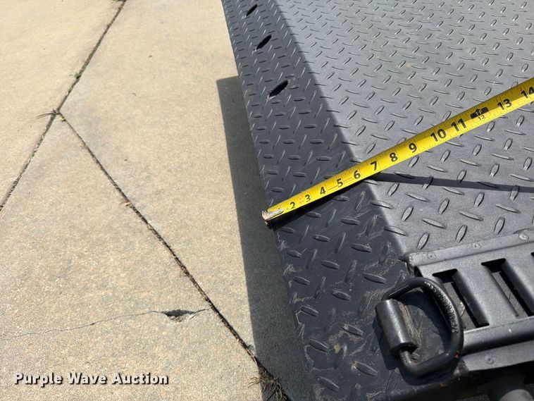 image for item MZ9775 2022 Shannon Brothers lay flat utility trailer