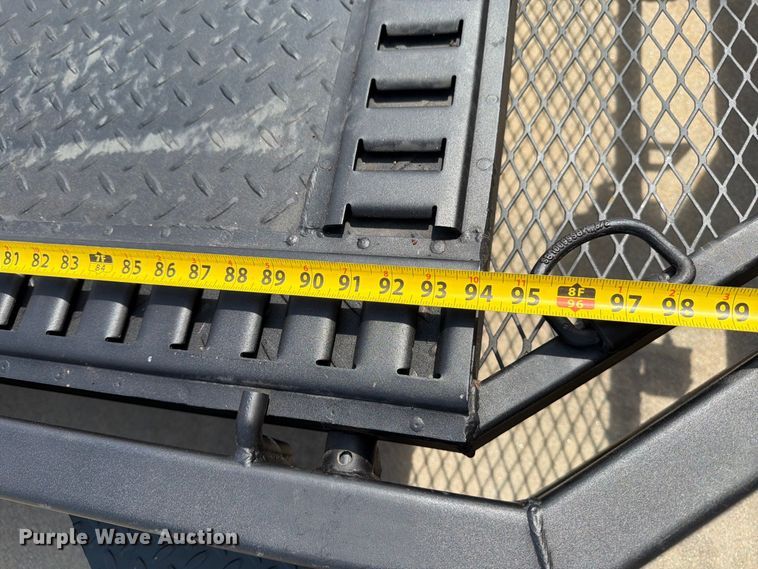 image for item MZ9775 2022 Shannon Brothers lay flat utility trailer