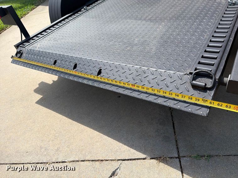image for item MZ9775 2022 Shannon Brothers lay flat utility trailer