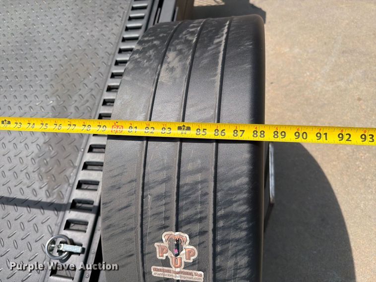 image for item MZ9775 2022 Shannon Brothers lay flat utility trailer