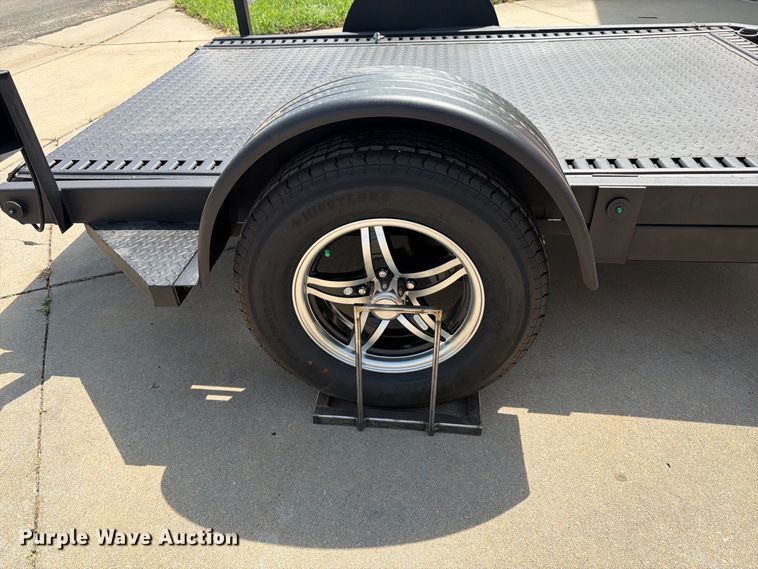 image for item MZ9775 2022 Shannon Brothers lay flat utility trailer