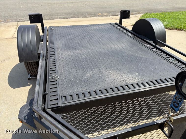 image for item MZ9776 2022 Shannon Brothers lay flat utility trailer