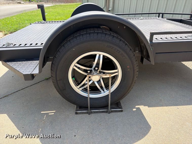 image for item MZ9776 2022 Shannon Brothers lay flat utility trailer