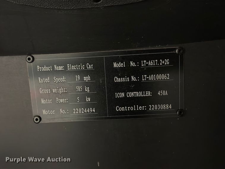 image for item MZ9777 Icon LT-A617. 2+2G golf cart