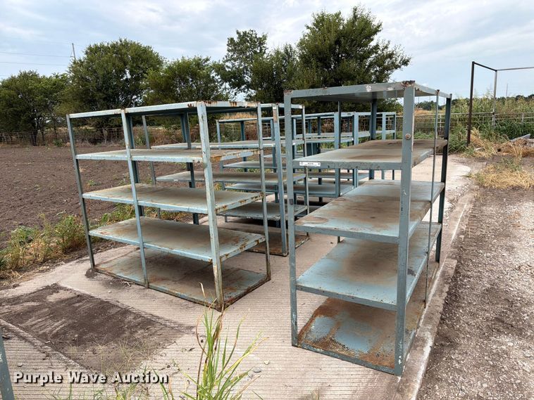 image for item MZ9796 (6) metal shelves