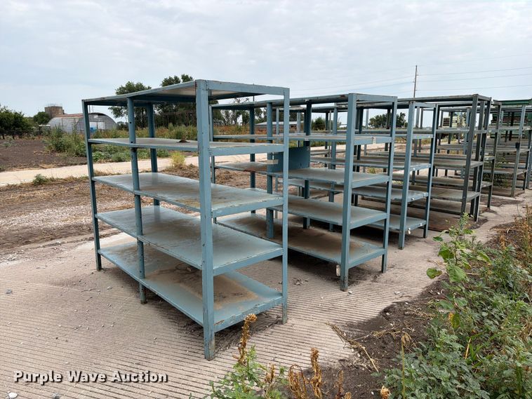 image for item MZ9796 (6) metal shelves