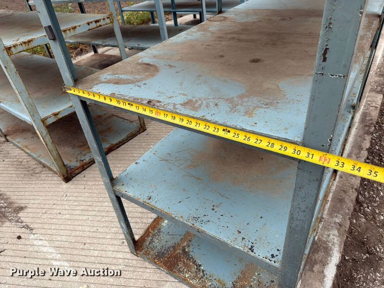 image for item MZ9796 (6) metal shelves