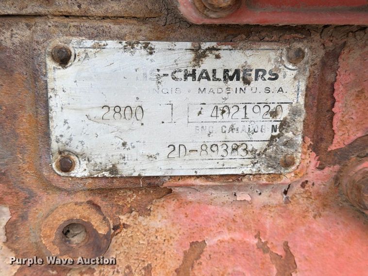 image for item MZ9802 Allis-Chalmers 2800 engine