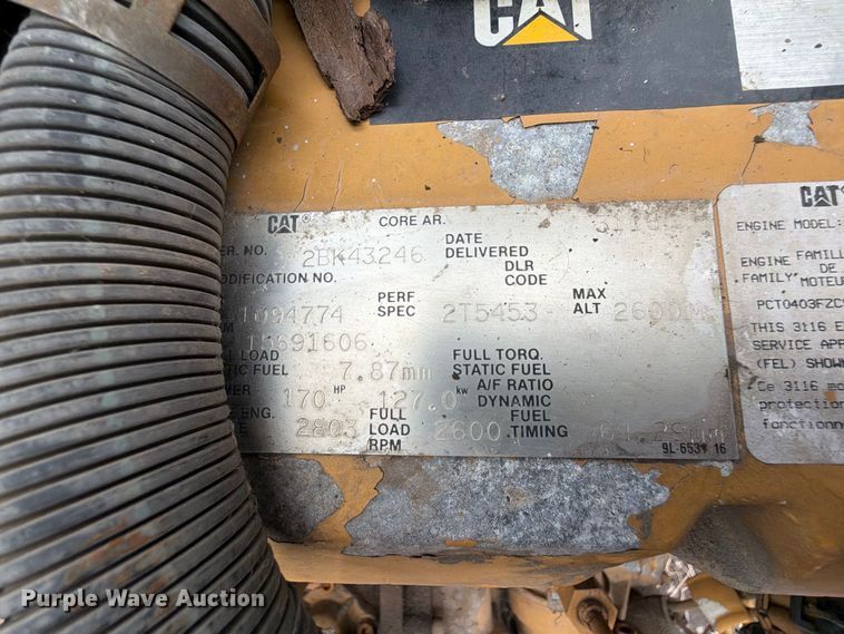 image for item MZ9805 Caterpillar 3116 engine
