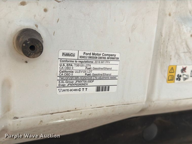 image for item MZ9833 2018 Ford F150 Ext. Cab pickup truck
