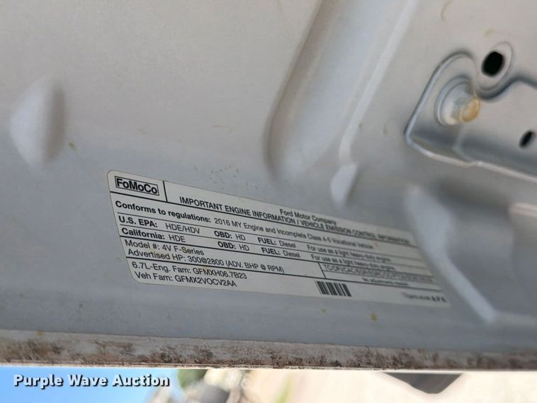 image for item MZ9835 2016 Ford F450 Super Duty Crew Cab utility / service truck