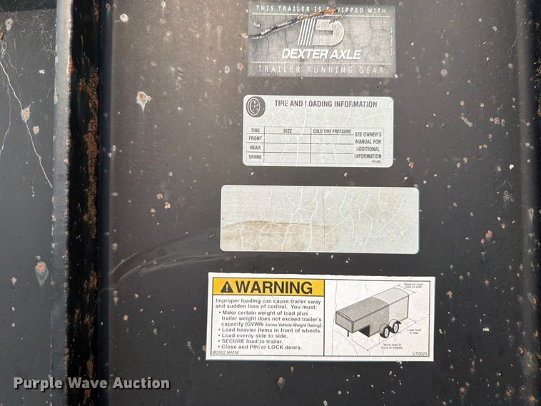 image for item OE9662 2013 Maxey Trailers Mfg equipment trailer
