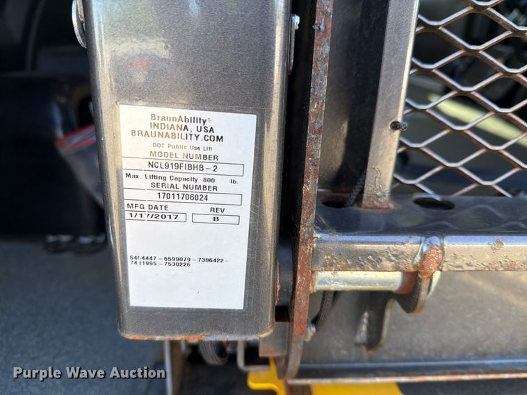 image for item YA1902 2017 RAM Promaster 3500 Wheel Chair Van