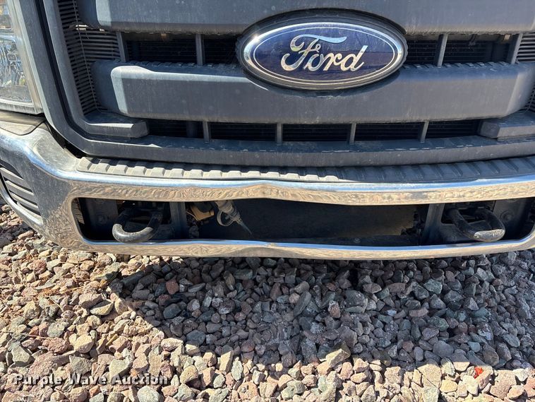 image for item YA3561 2012 Ford F350 Super Duty Ext. Cab flatbed pickup truck