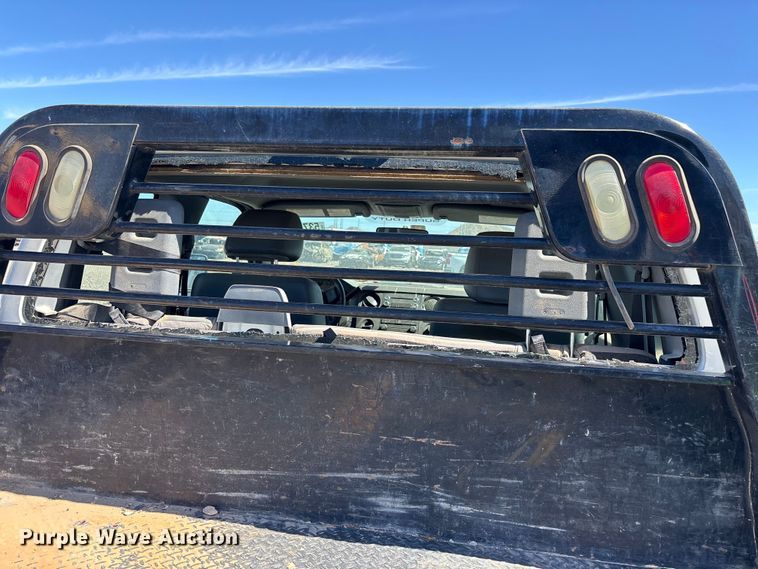 image for item YA3561 2012 Ford F350 Super Duty Ext. Cab flatbed pickup truck