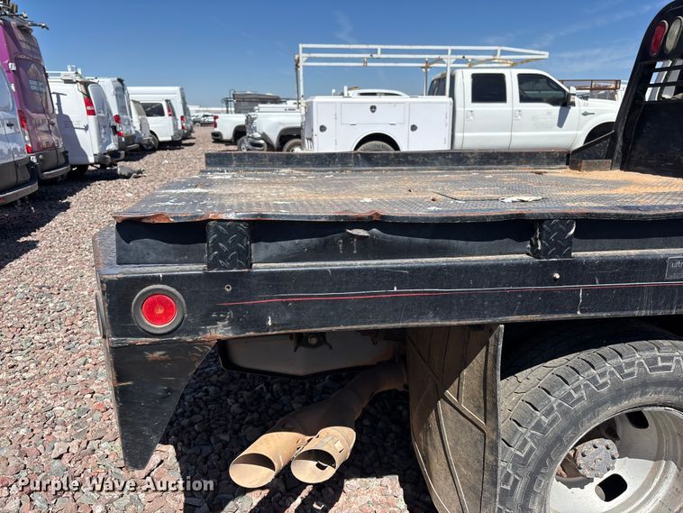 image for item YA3561 2012 Ford F350 Super Duty Ext. Cab flatbed pickup truck