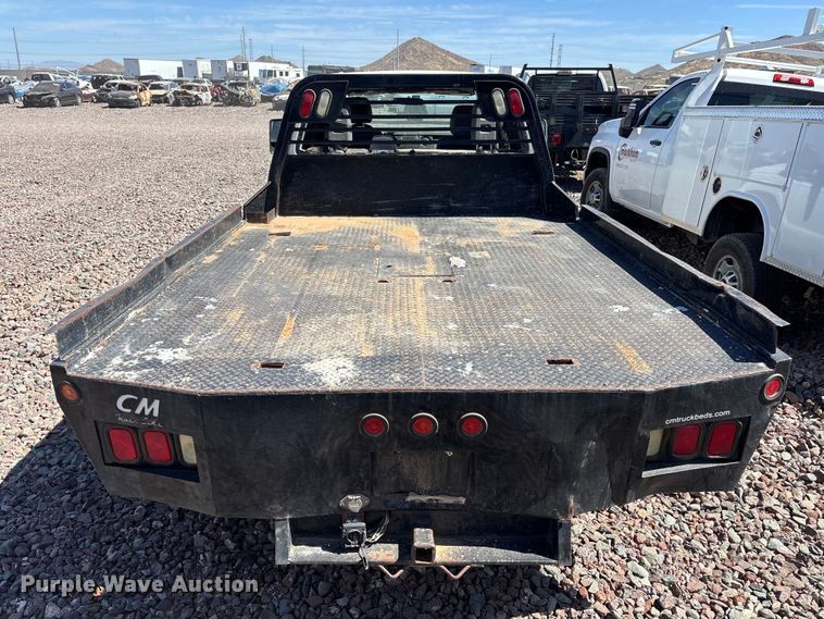 image for item YA3561 2012 Ford F350 Super Duty Ext. Cab flatbed pickup truck