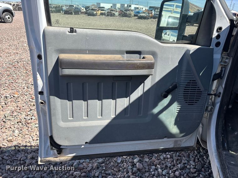 image for item YA3561 2012 Ford F350 Super Duty Ext. Cab flatbed pickup truck