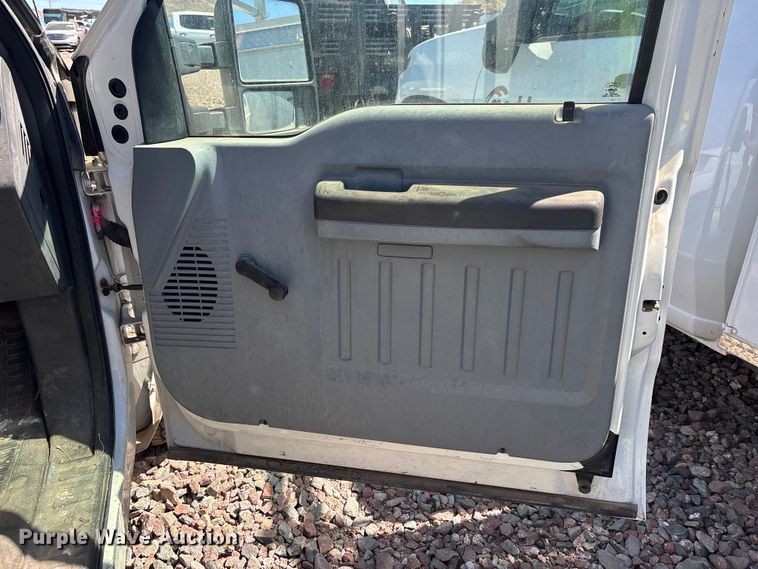 image for item YA3561 2012 Ford F350 Super Duty Ext. Cab flatbed pickup truck