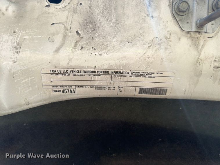image for item YA3783 2021 RAM 1500 Ext. Cab pickup truck