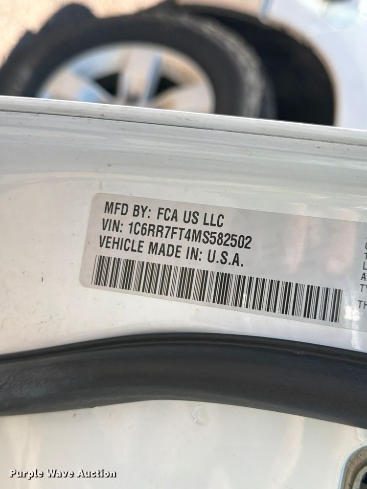 image for item YA3783 2021 RAM 1500 Ext. Cab pickup truck
