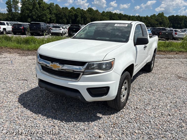 image for item YA3883 2018 Chevrolet Colorado Ext. Cab pickup truck