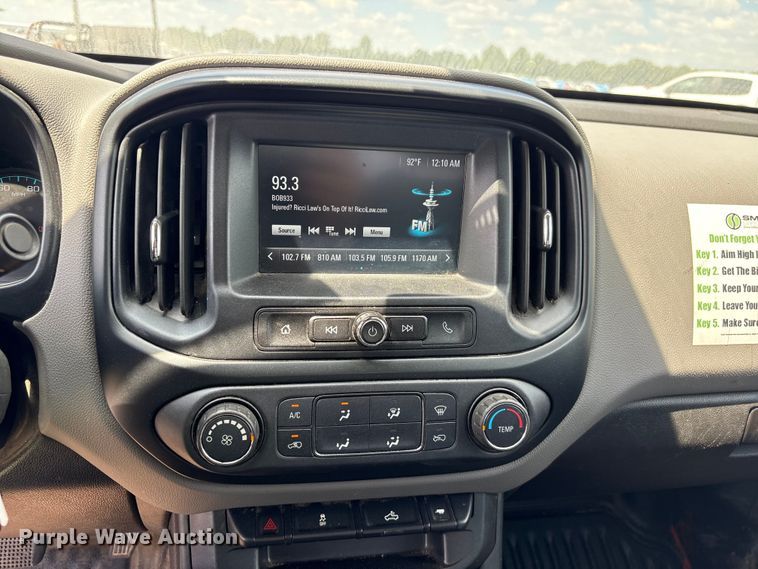 image for item YA3883 2018 Chevrolet Colorado Ext. Cab pickup truck