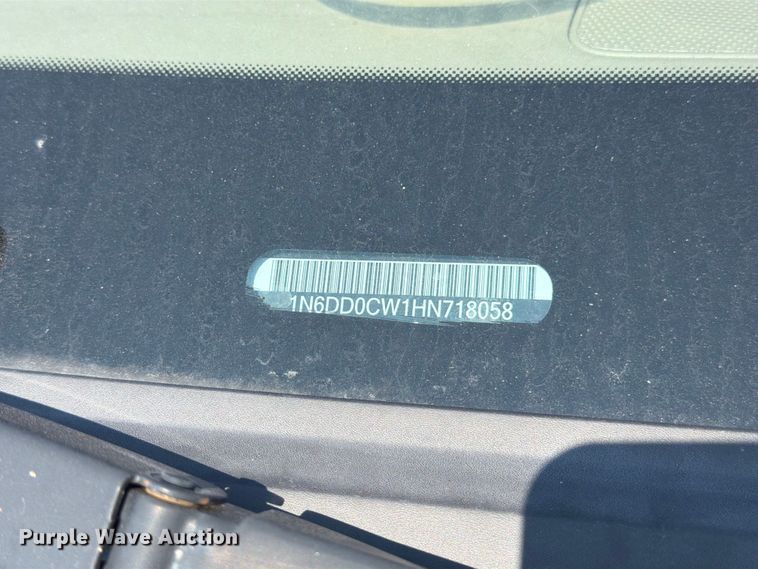 image for item YA3892 2017 Nissan Frontier Ext. Cab pickup truck