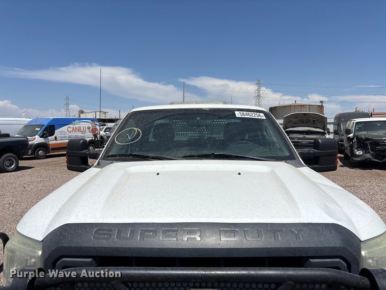 image for item YA3987 2015 Ford F250 Super Duty Ext. Cab utility bed pickup truck