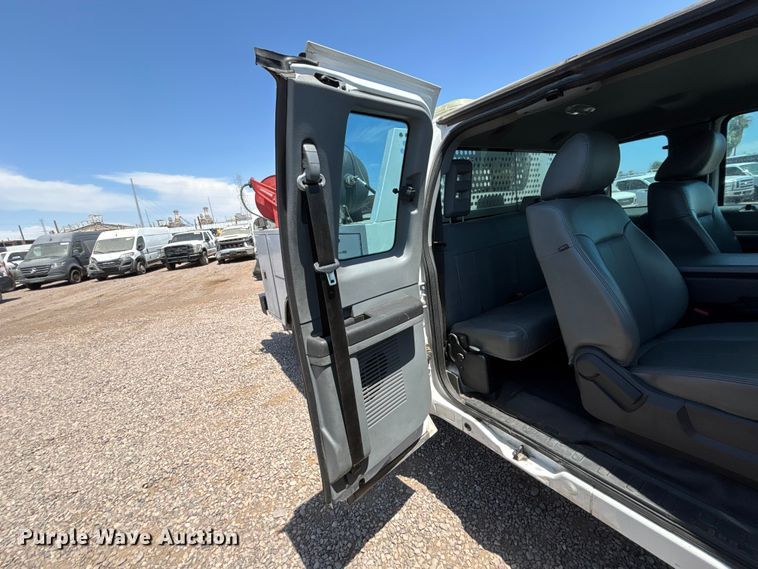 image for item YA3987 2015 Ford F250 Super Duty Ext. Cab utility bed pickup truck